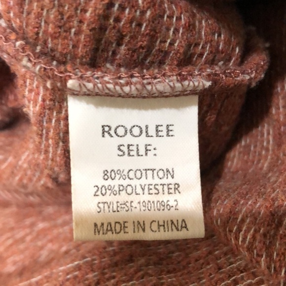 Roolee Midi Sweater Dress Size Small Brick Red - Picture 7 of 12